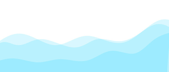 Obraz premium A minimalist blue wave background featuring smooth liquid curves for modern graphic design projects.