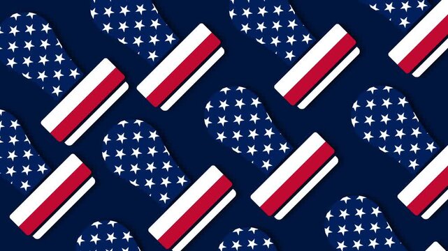 Patriotic Uncle Sam Hat Pattern Background for Constitution Day and Citizenship Day Celebration.