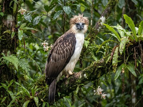 Philippine Eagle. Philippine Eagle inhabits primary forests, where it hunts animals such as monkeys, flying lemurs, birds, reptiles, and small mammals. 