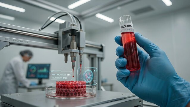 Blood sample tube held during automated laboratory testing and medical research