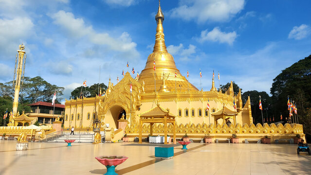 May 22, 2026. North Sumatra. Indonesia: Lumbini Natural Park is a Buddhist religious tourism complex located in Dolat Rayat Village, near Berastagi, Karo Regency, North Sumatra. It is famous for its m