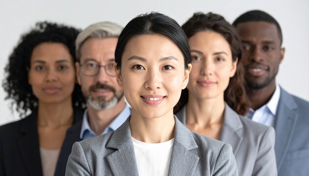 Workplace diversity concept with multicultural business team
