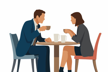 Fototapeta premium Business people having a coffee meeting