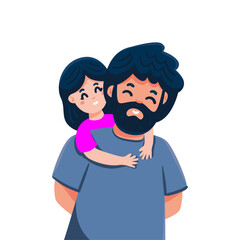 Fototapeta premium Super Dad's love