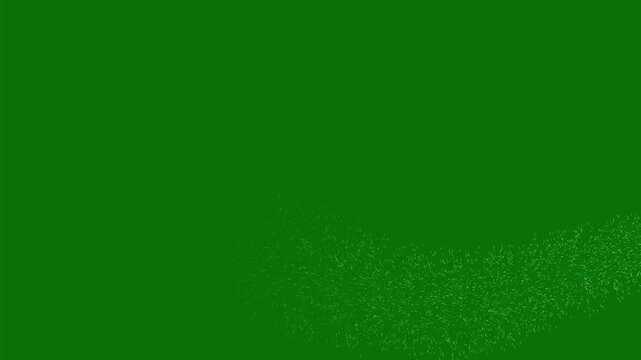 sparkle particle animation, white twinkling stars, dreamy magic sparkle transition, smooth cinematic glitter burst animation on green screen, professional 4K visual effects animatio,4K