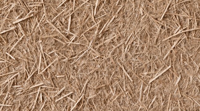 Close up of natural organic plant fiber insulation
