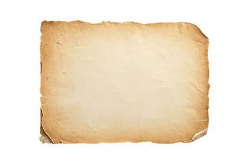 Fototapeta premium Blank aged parchment paper with burned edges