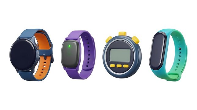 Collection of various smartwatches and fitness trackers.
