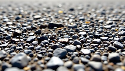 Obraz premium The image depicts a close up view of a rocky terrain, filled with numerous small to medium sized stones of various shapes and colors