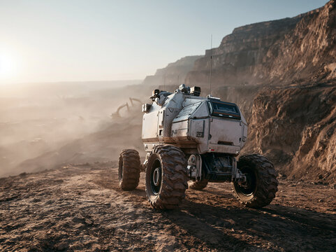 Autonomous Futuristic Rover Operating in Open Pit Mine