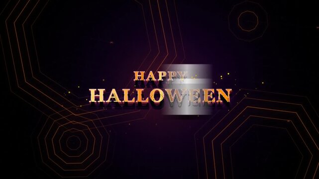 spooky halloween decorations with jack-o-lanterns and cobwebs on a dark background