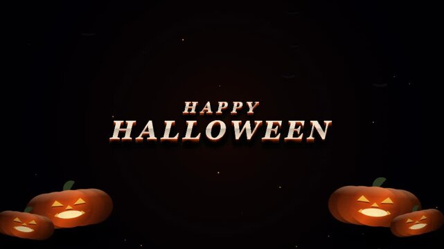 spooky halloween background with jack-o-lanterns and cobwebs