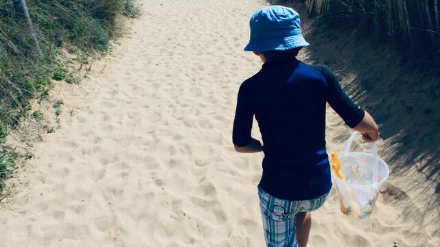 En route vers la plage