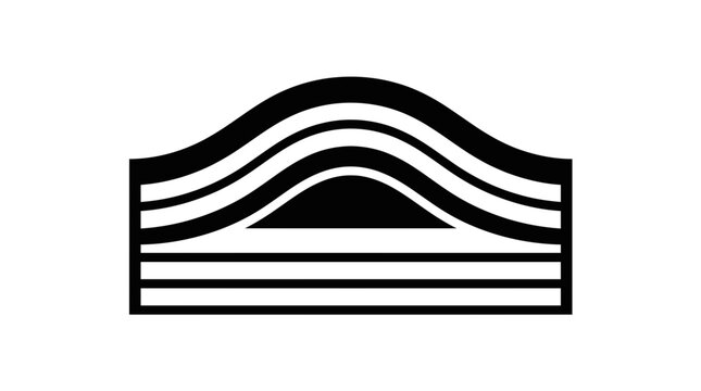 Geological strata fold pattern scientific diagram.