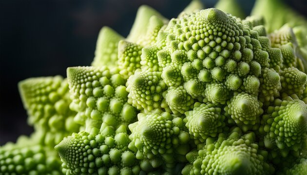 Macro Image Of Fresh Romanesco Cauliflower