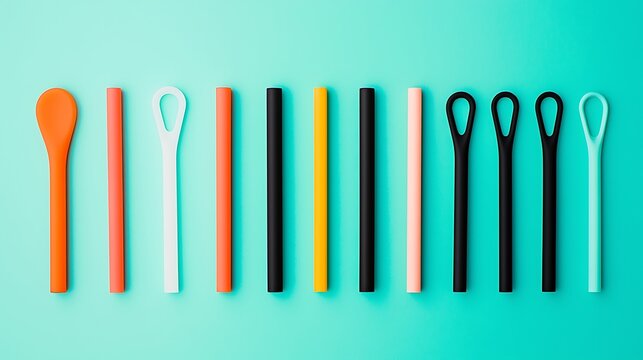 Colorful Cable Ties in Various Sizes.