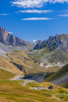 Landscape near Col de la Pare and Col des Rochillesr, Hautes-Alpes, France