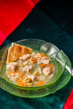 Traditional Christmas food in Czech Republic - fish soup