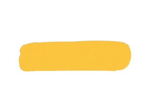 Una pincelada horizontal de color amarillo vibrante sobre un fondo blanco puro, ideal para elementos de dise&ntilde;o gr&aacute;fico, etiquetas, banners y resaltado de texto creativo.