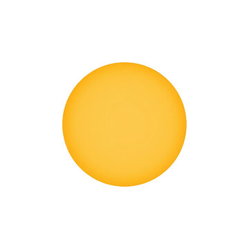 Un cerchio giallo perfetto e nitido isolato su uno sfondo bianco pulito, ideale come elemento grafico minimalista o icona per progetti di design.