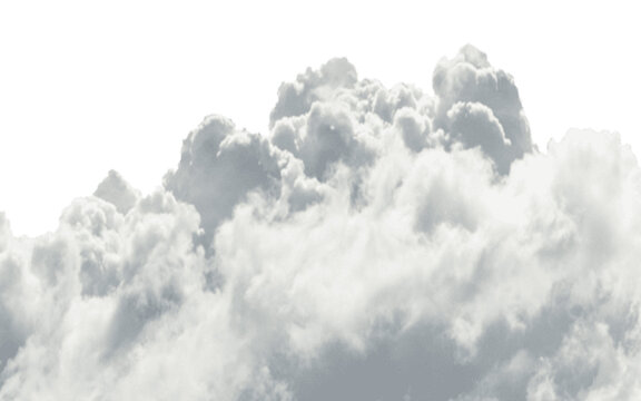 White fluffy clouds in blue sky with soft shapes and textures Vector, illustration