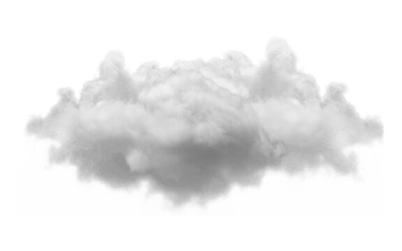 Fluffy white clouds floating in the sky Vector, illustration