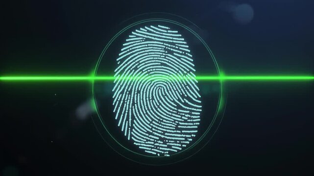 Digital Smartphone Screen Fingerprint Scan