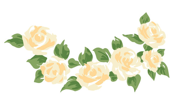 floral frame border rose flower