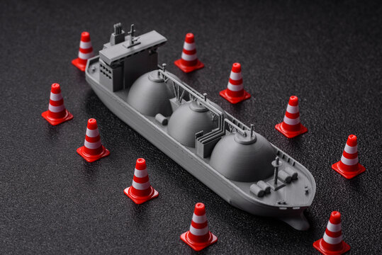 Embargo, ban, sanctions, or seizure regarding LNG tanker shipments. A ban on LNG shipments