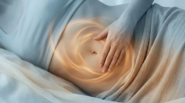 Urinary bladder distress: cystitis symptom, pelvic discomfort, internal inflammation, woman abdomen, unwell feeling, body ache, urology concern.