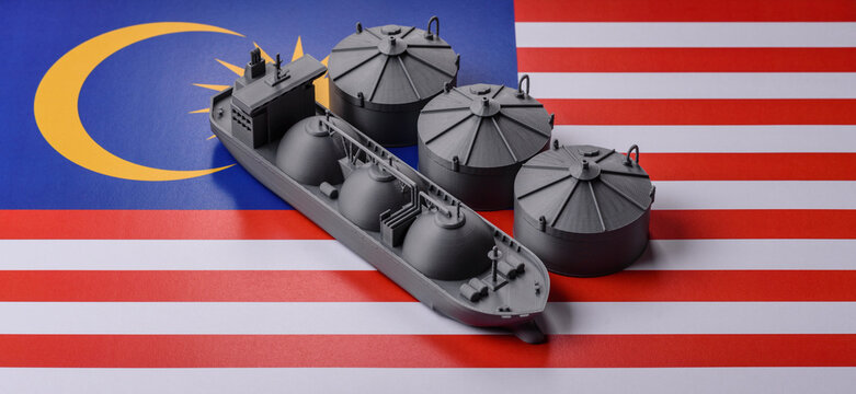 An LNG or oil tanker for maritime transport, energy resources and their movement. An LNG tanker