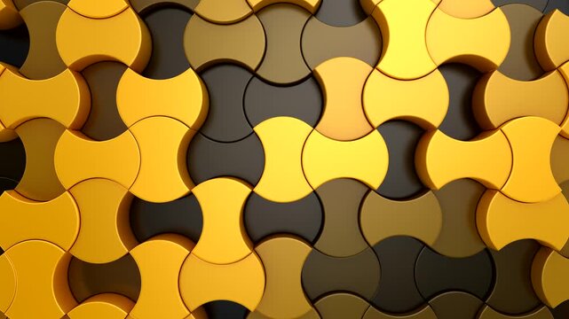 Background of Geometric Shapes. Abstract motion, loop, two color, 3d rendering, 4k resolution
