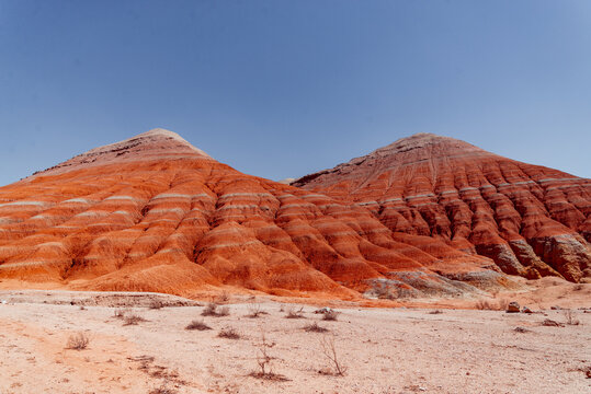 Aktau Mountains of Altyn Emel National park in Kazakhstan
