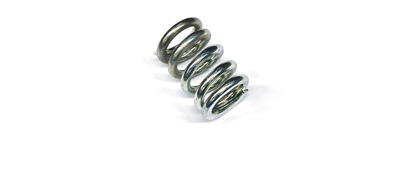 A spring is a device made of metal coiled into a loop. It has the property of being elastic and returning to its original shape when a force is applied.
