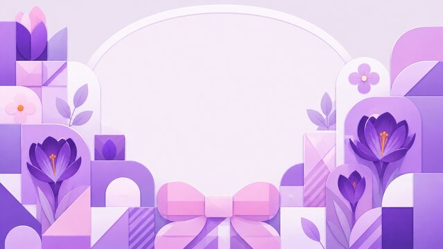 abstract background with flowers