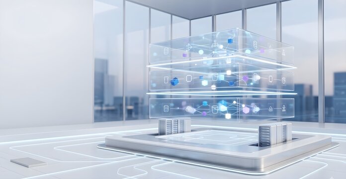 Bright Futuristic Cloud Computing Environment with Digital Infrastructure
