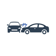 Fototapeta premium Car accident icon