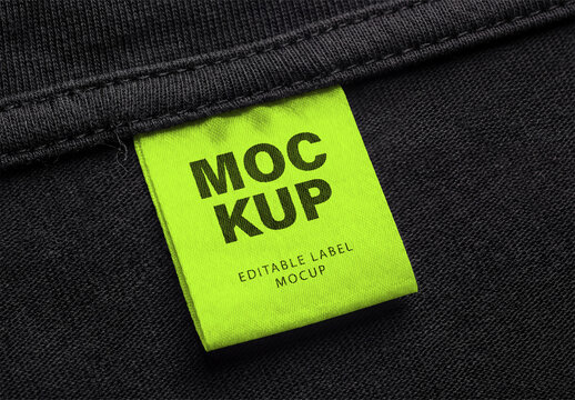 Clothing Label Tag Mockup