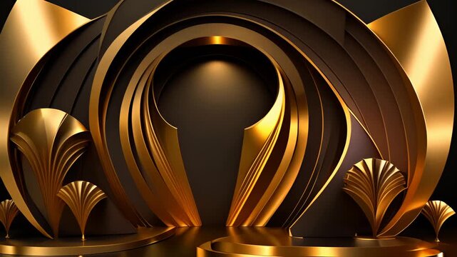 luxury empty display podium for luxury product presentation