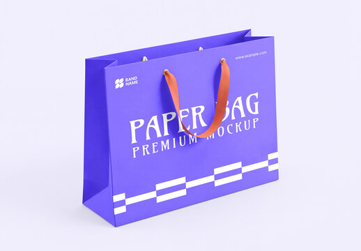 Shopping Paper Bag Mockup