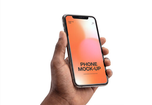 Person Holding Phone Mockup