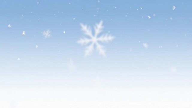 ?Mesmerizing falling snowflakes on a serene winter day