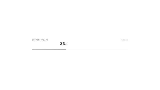 Minimalist modern Percencase white background with subtle studio update typography for clean layout design