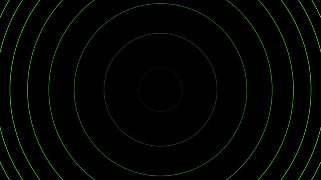 Dynamic neon target circle animation for fitness tracking and precision sports training visuals