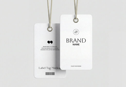 Hanging Label Tag Mockup