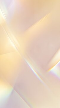 Soft pastel glass reflections with iridescent highlights create a dreamy, ethereal abstract. Minimal luxury tones blend with diffused light for a gentle, elegant background.