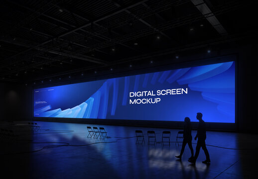 Large Digital Screen Mockup