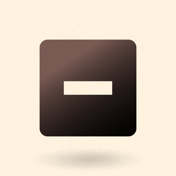 Vector Minus Button for Media Player