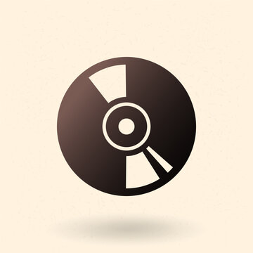 Vector Basic Icon of Compact Disk