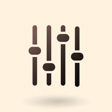 Vector Basic Icon of Sound Faders